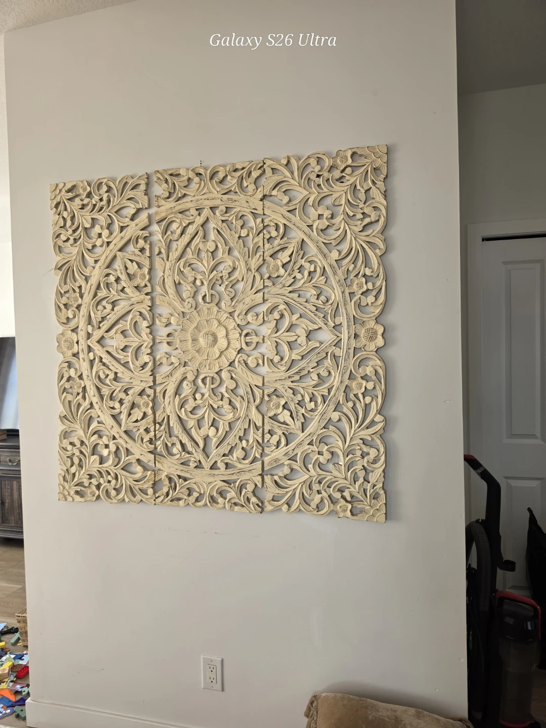 Carved Wood Wall Art Panel - photo 3