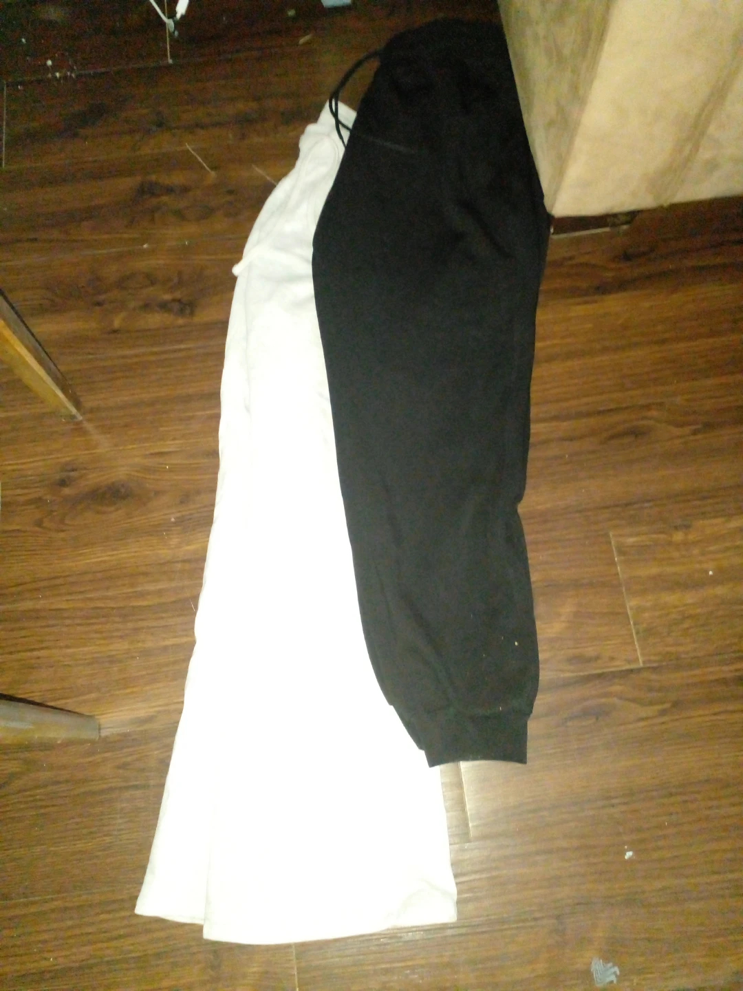 White and Black Sweatpants
