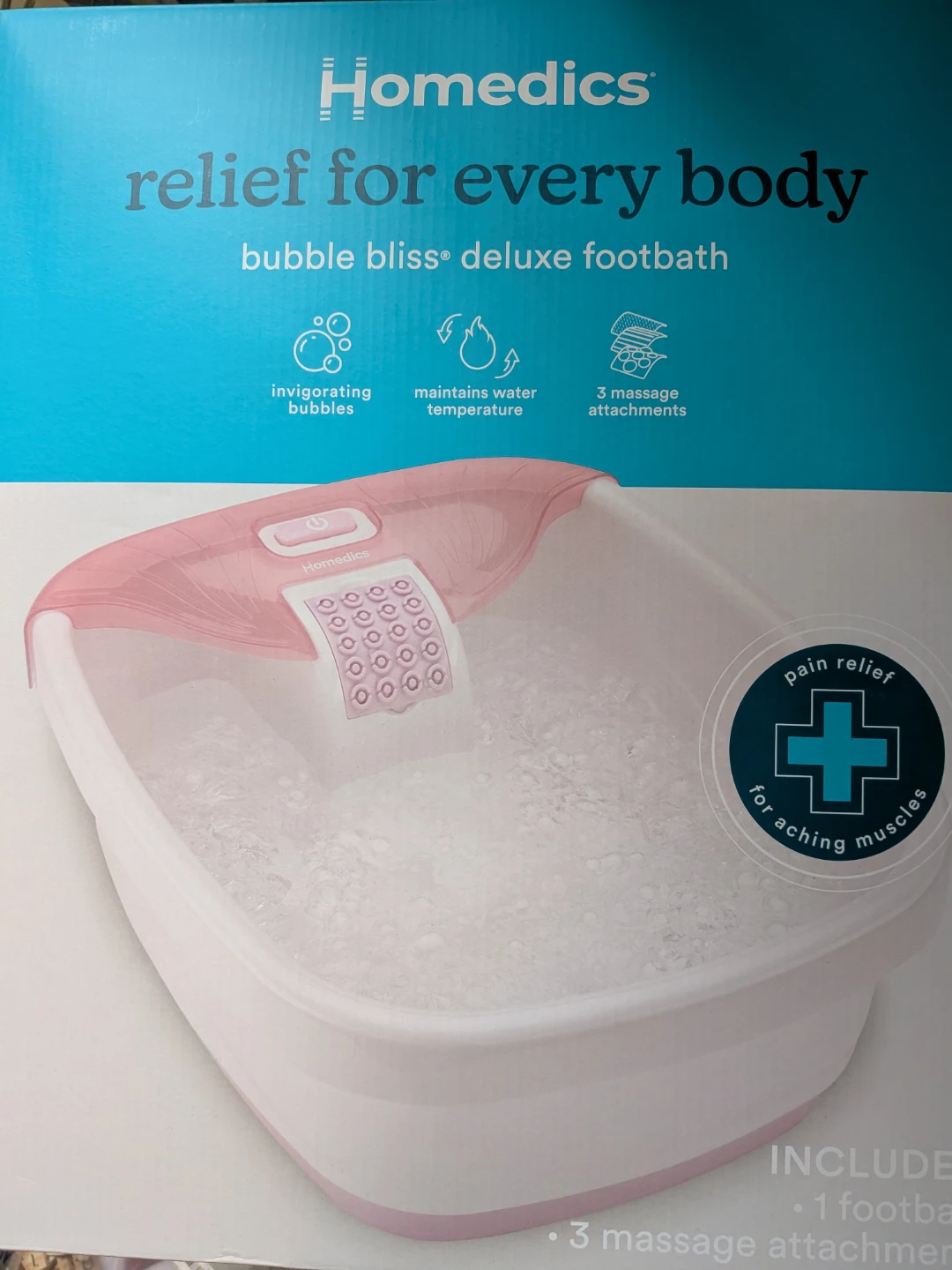 HoMedics Bubble Bliss Deluxe Footbath