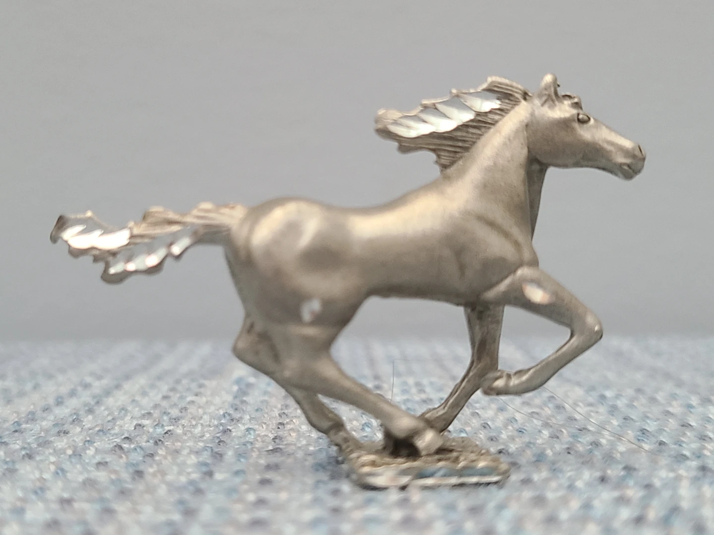 TWO Vintage Pewter Horse Figurines - photo 5