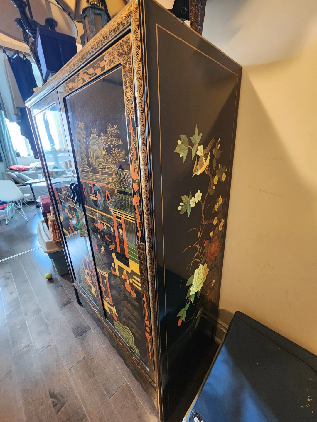 Black Lacquered Asian Inspired  Cabinet - photo 3