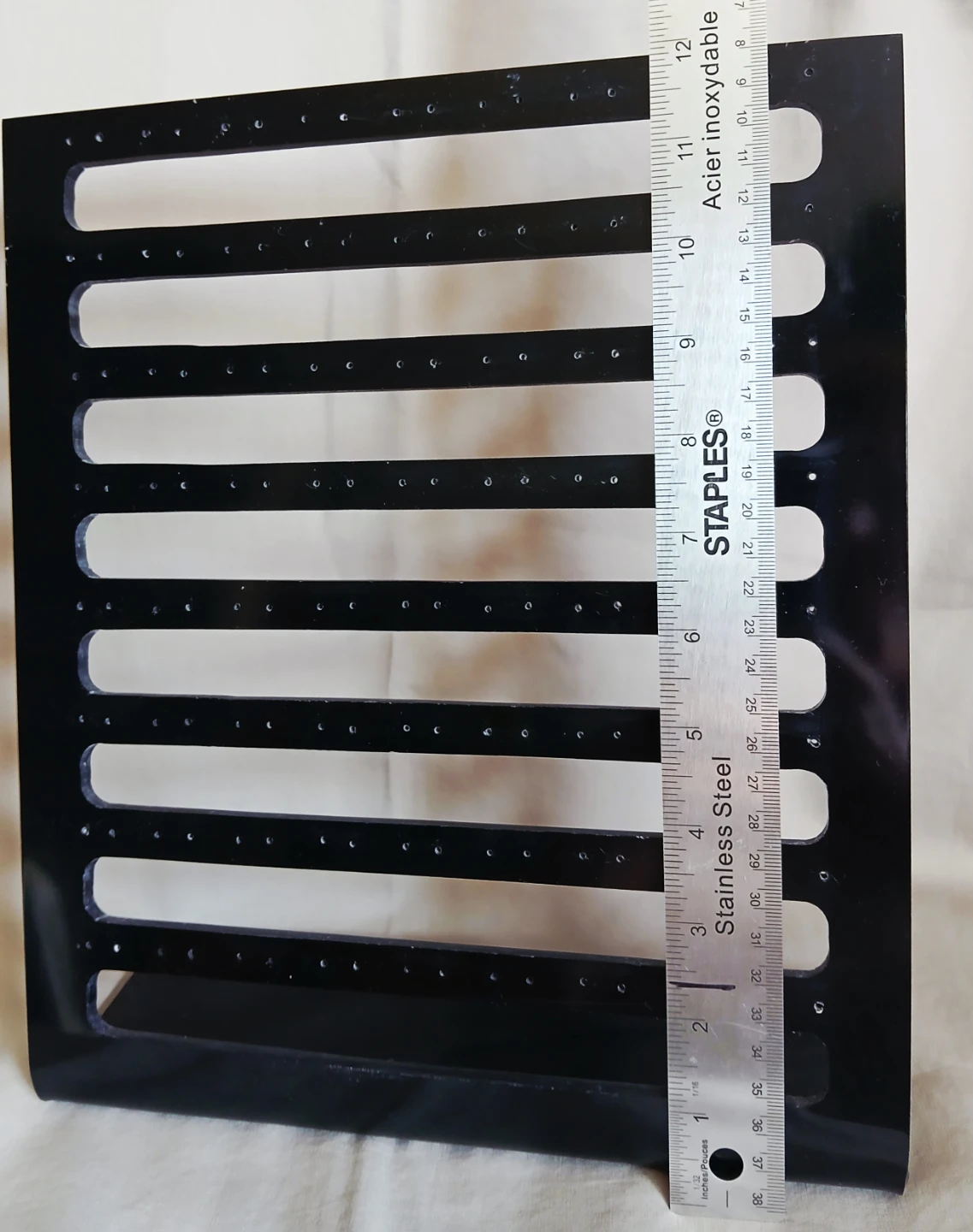 Black Earring Organizer Display Stand