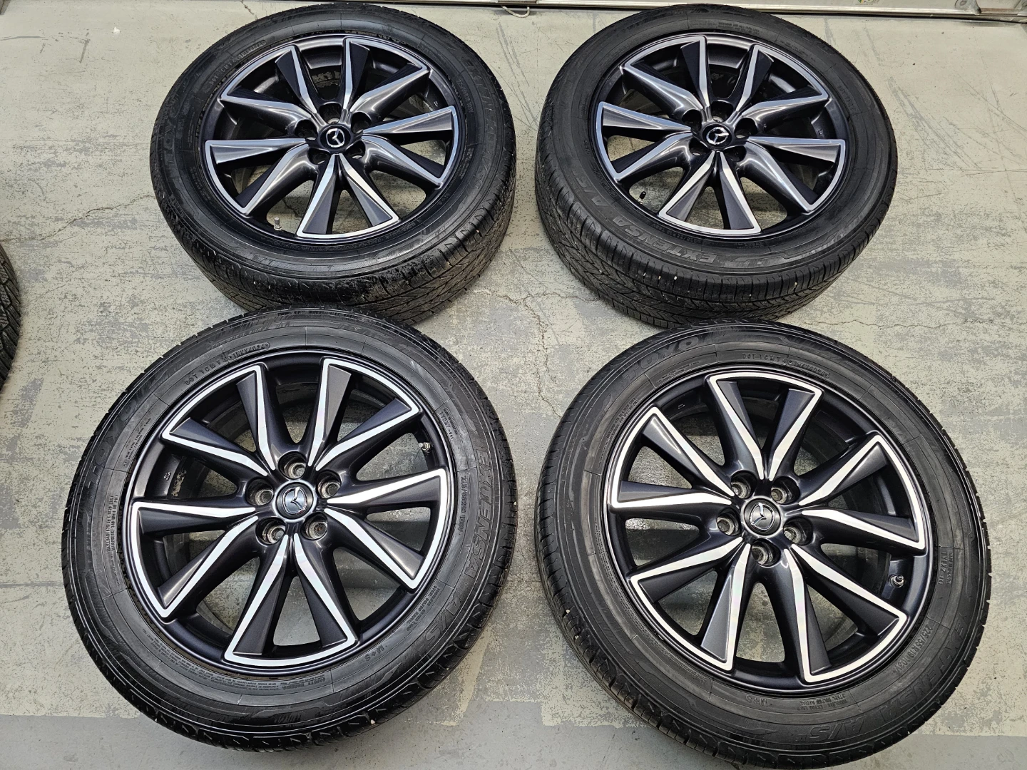 MAZDA CX-5 O.E.M RIMS AND ALL SEASON TIRES 225/55 R19