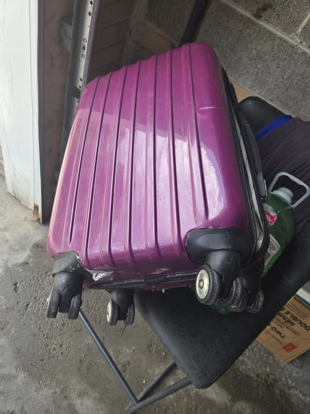 Purple Hardshell Carry-On Luggage