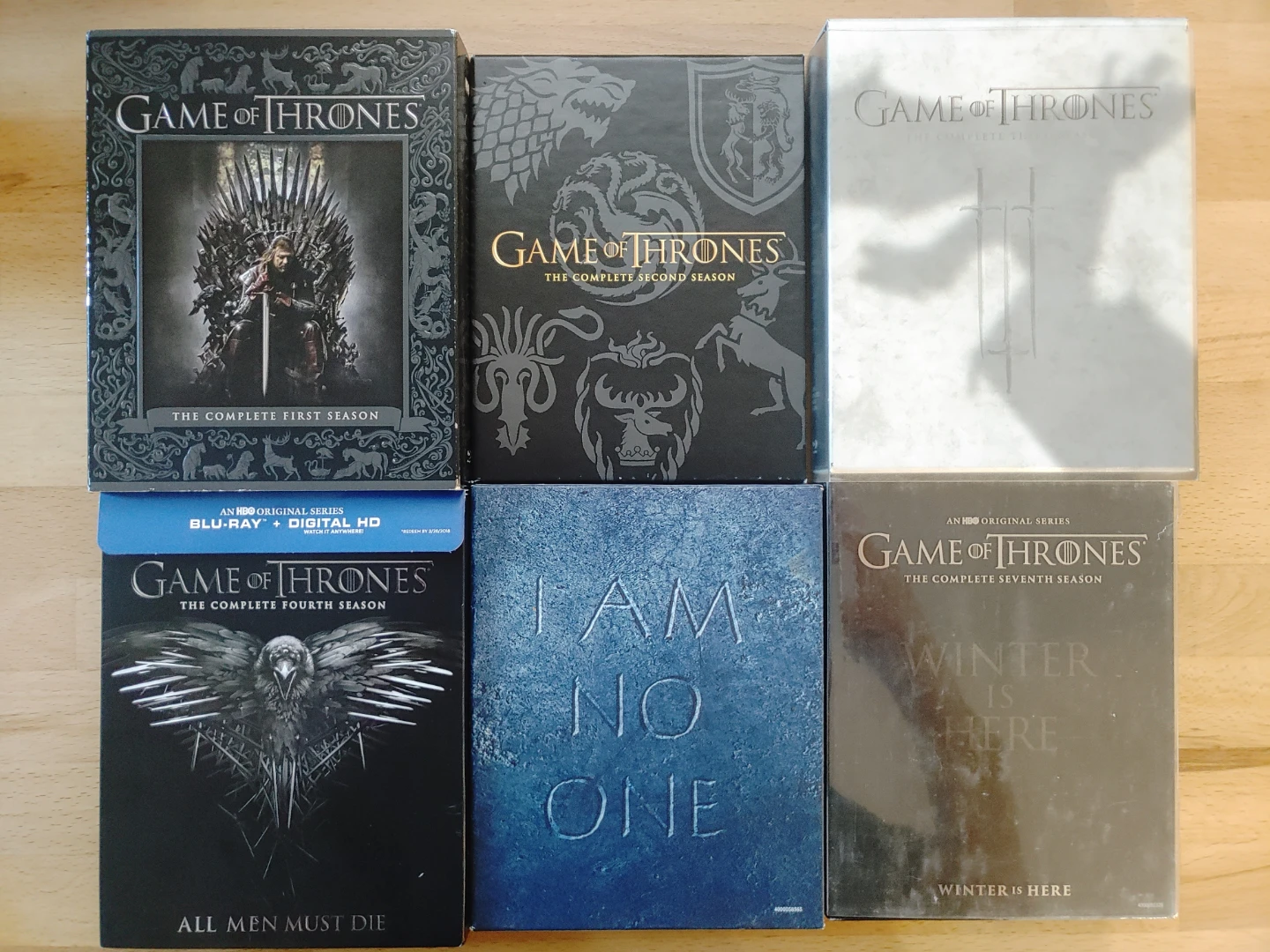 Game of Thrones Blu Rays - Seasons 1,2,3,4,6,7