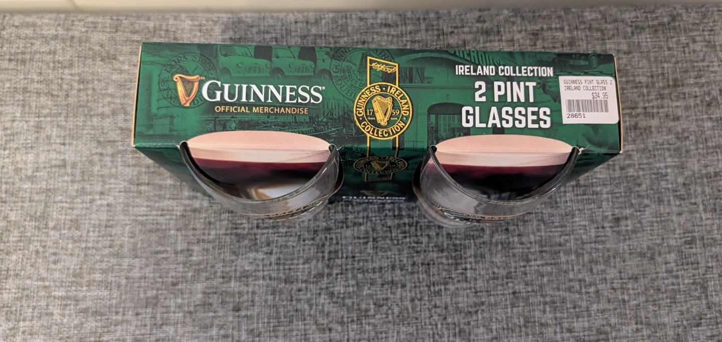 Brand New Guinness Ireland Collection 2 Pint Glasses - photo 2