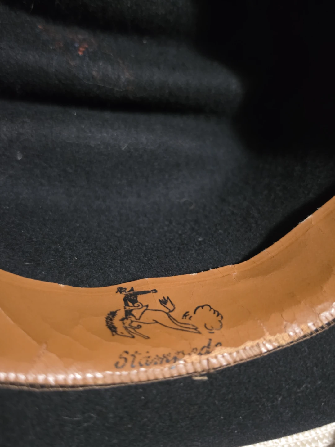 Black Cowboy Hat with Feather Band - photo 3