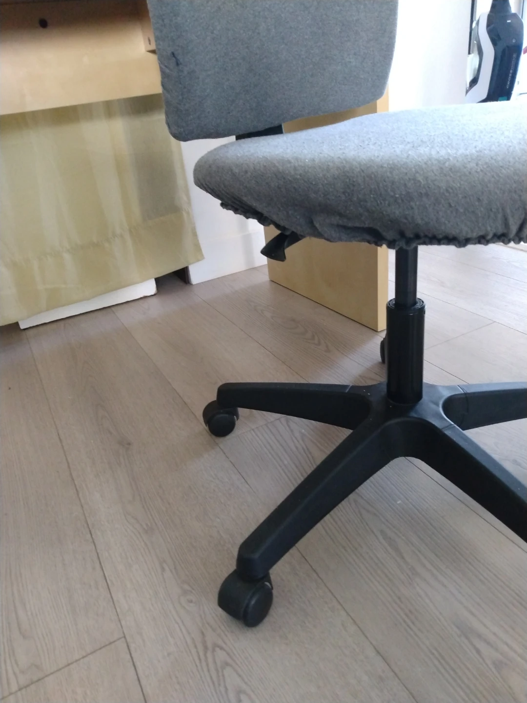 Study desk & Grey fabric office chair - photo 3