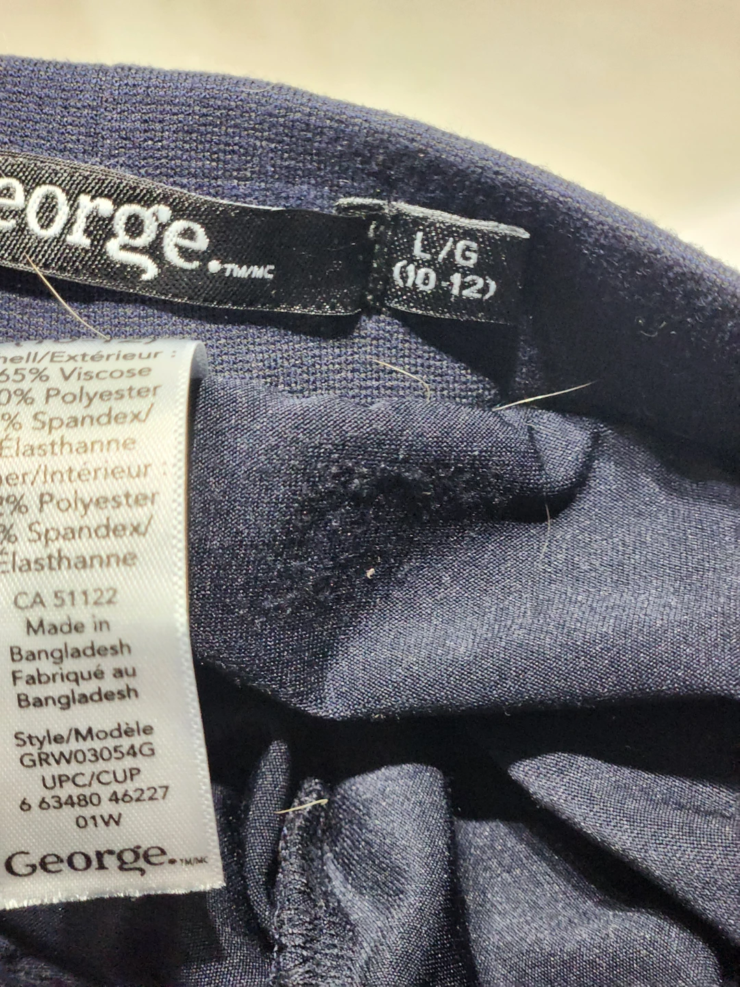 George Navy Blue Skirt with Zipper Detail - photo 2