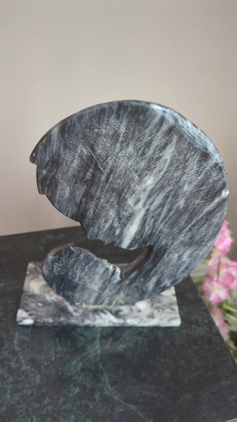 Marble Sculpture of Mother and Child - photo 3
