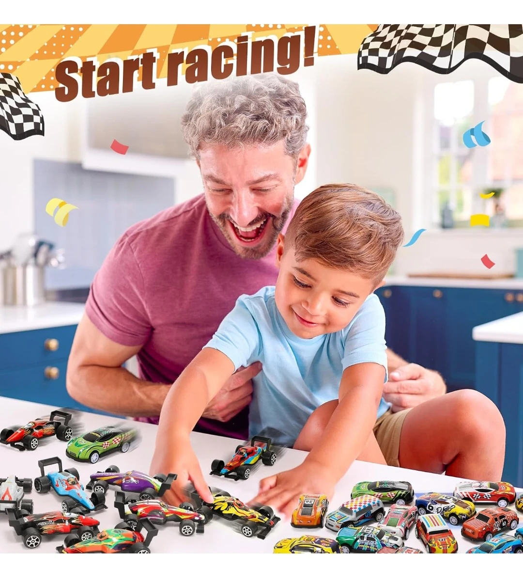 SevenQ 67pc Pull Back Race Cars - photo 2