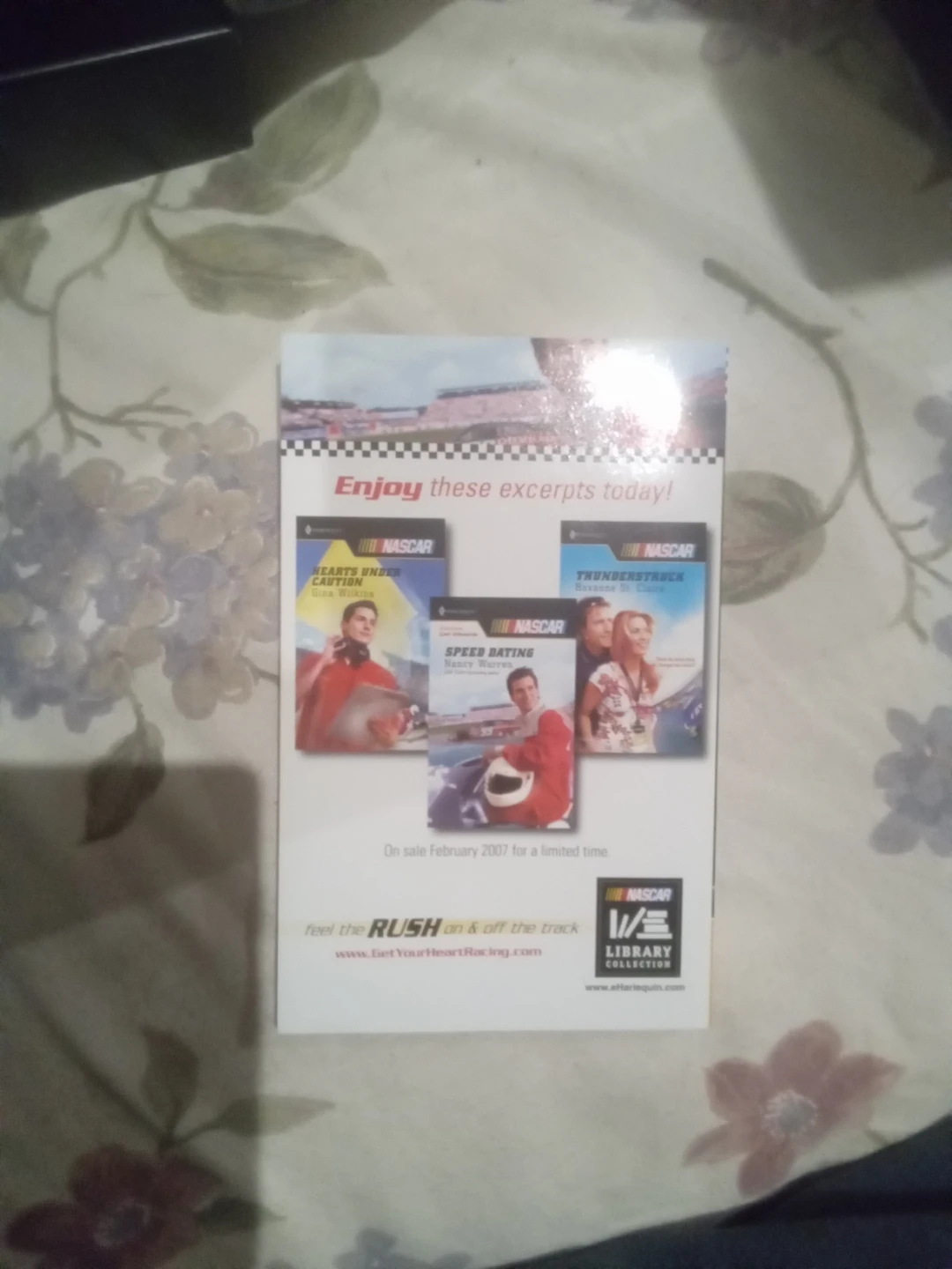 Harlequin NASCAR Ladies, Start Your Engines Romance Book - photo 2