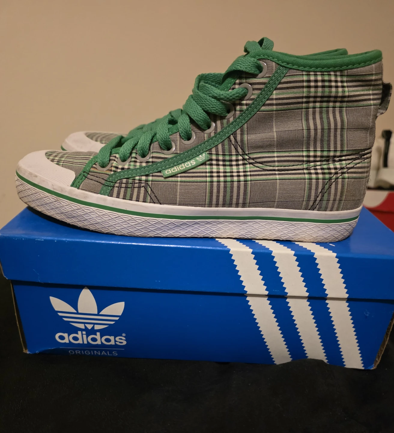 Adidas High Top Sneakers - Plaid - photo 2