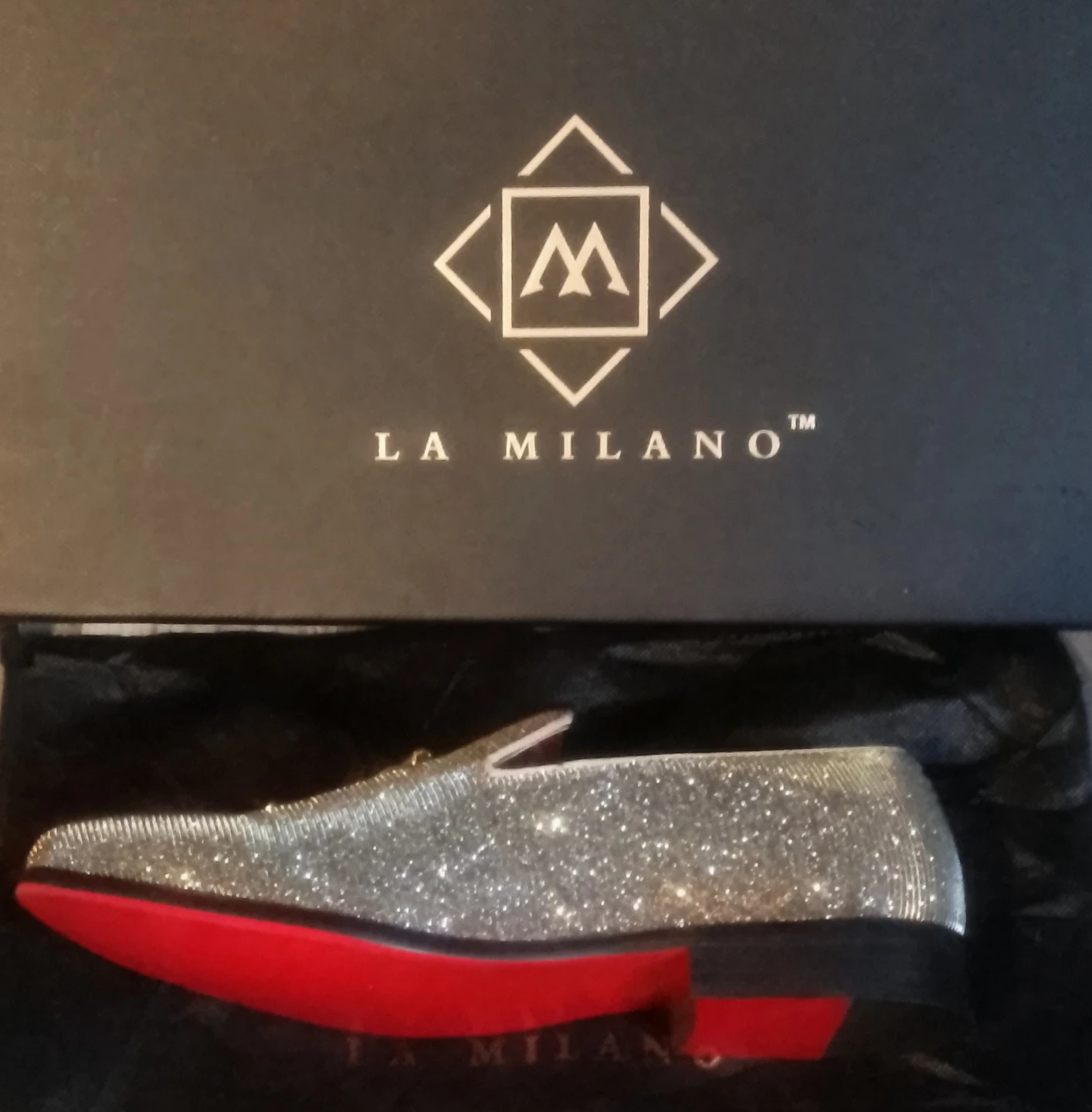 LA MILANO Mens Glitter Loafers