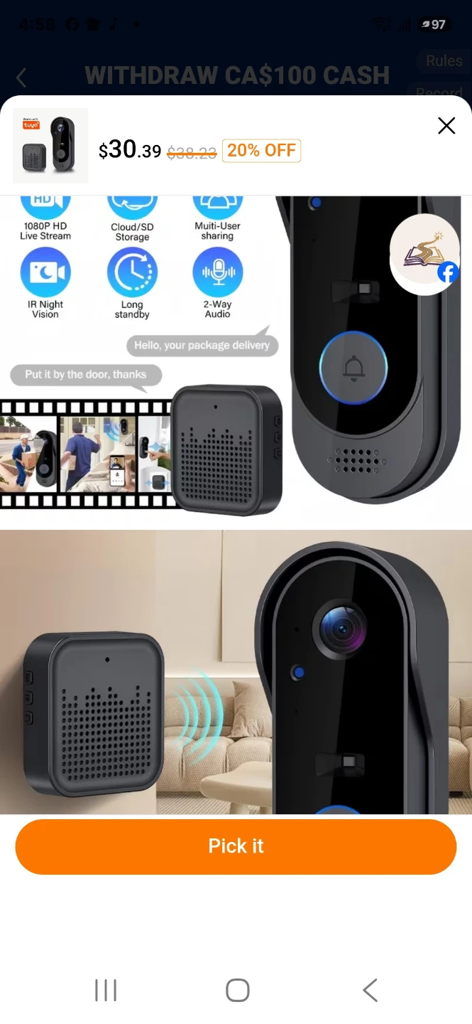 Wireless Video Door bell - photo 3