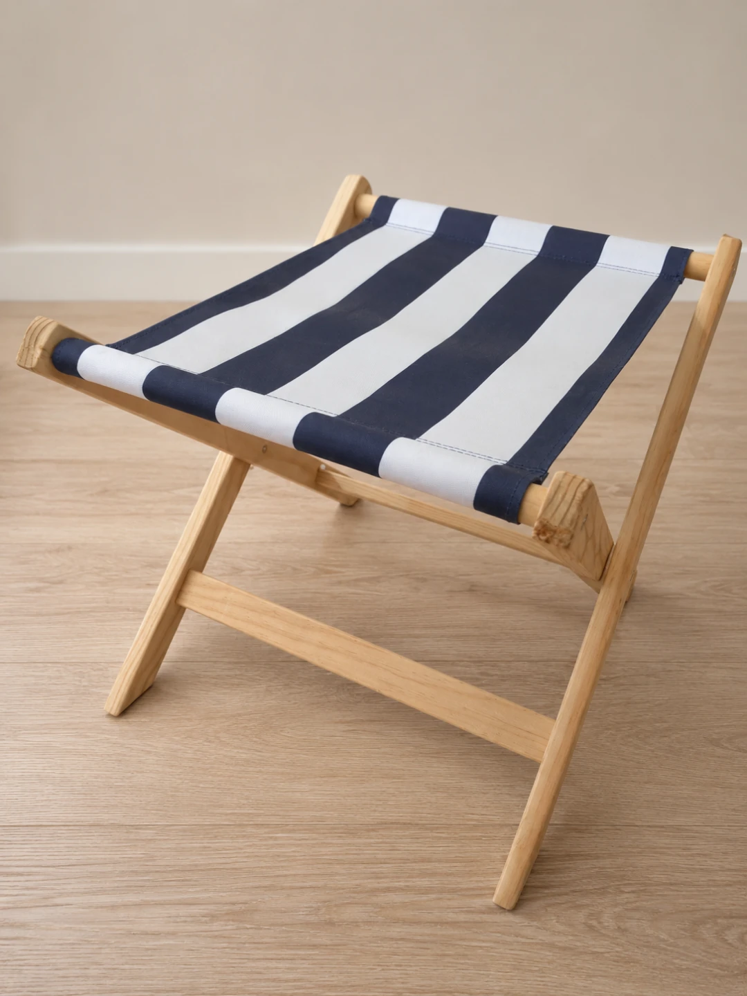 Striped Folding Stool