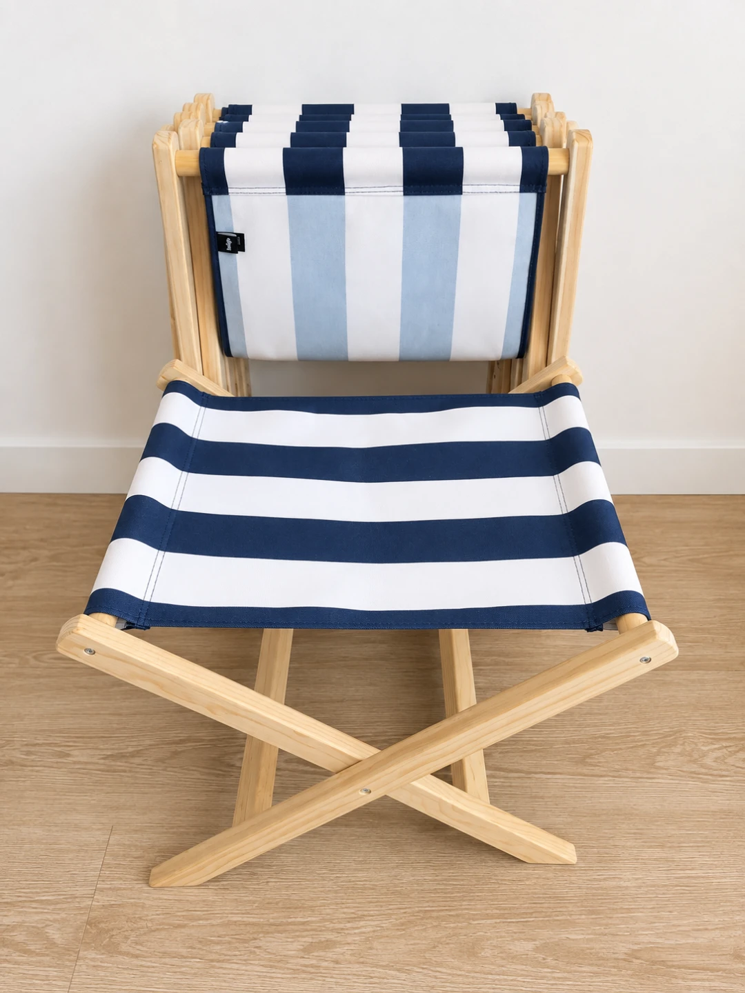 Striped Folding Stool - photo 2