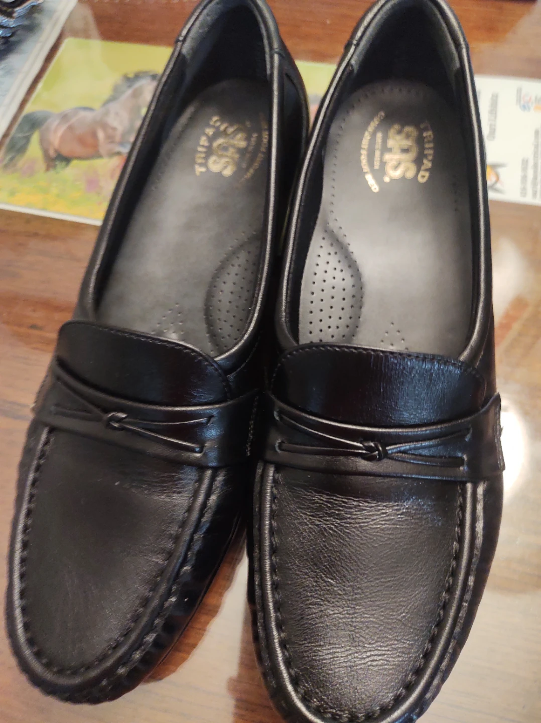 SAS "Tripad" Loafers - Black Leather 38.5