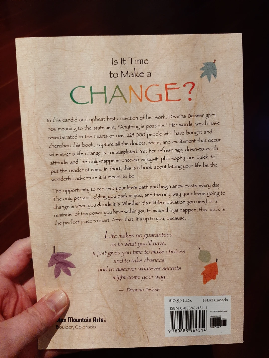 New "Is It Time to Make a Change?" Book - photo 2