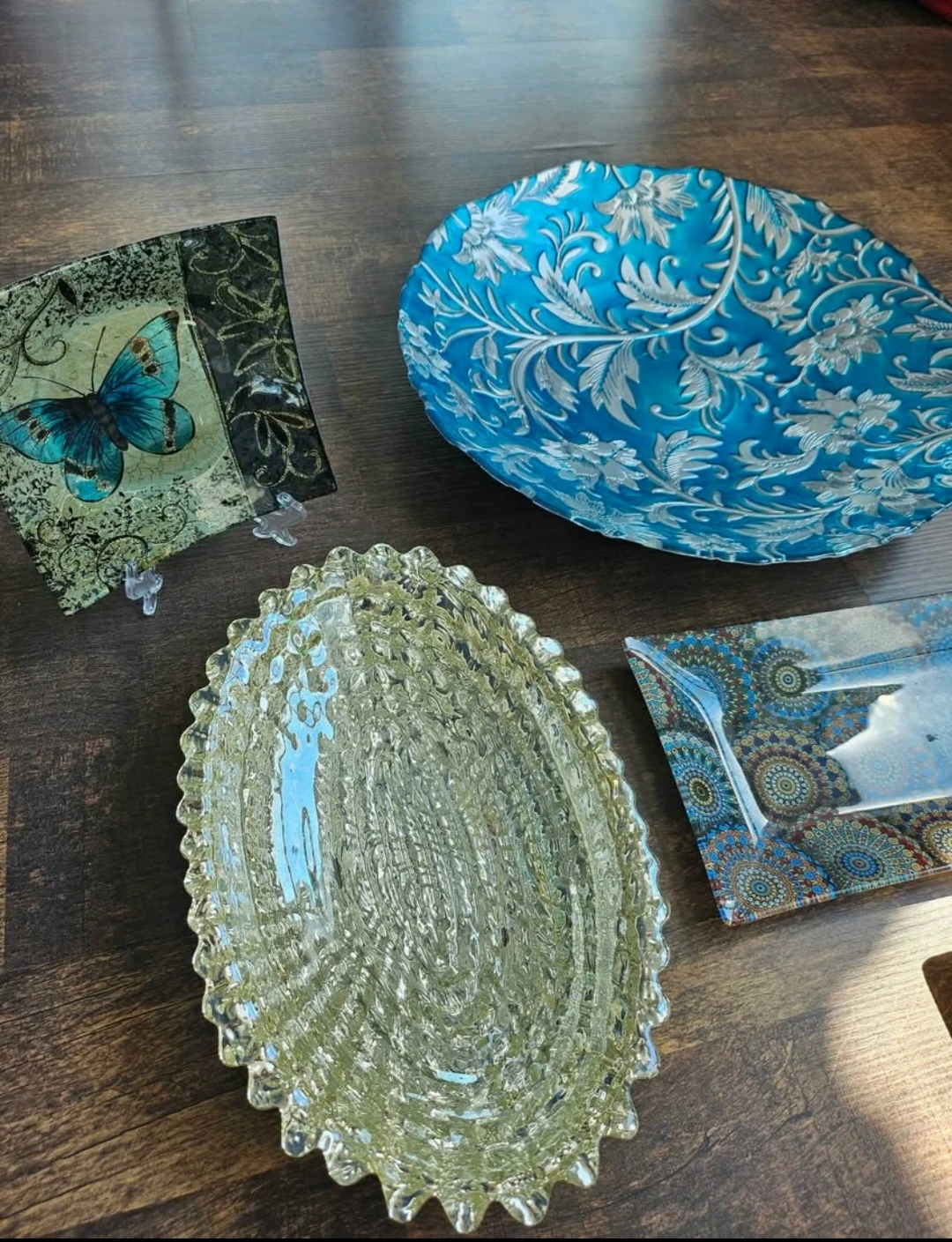 MOVING SALE - Decorative Glass and Ceramic Trays and Bowls