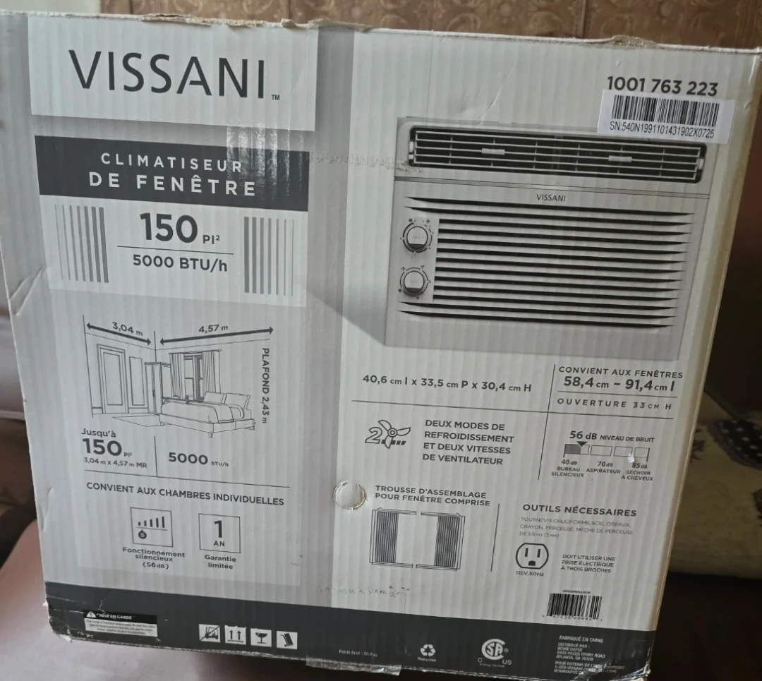 Vissani Window Air Conditioner 5000 BTU - photo 2
