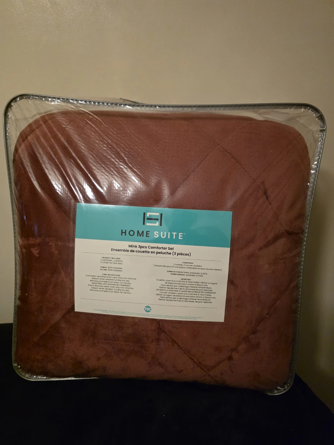 Home Suite Mink 3pcs Comforter Set - photo 2