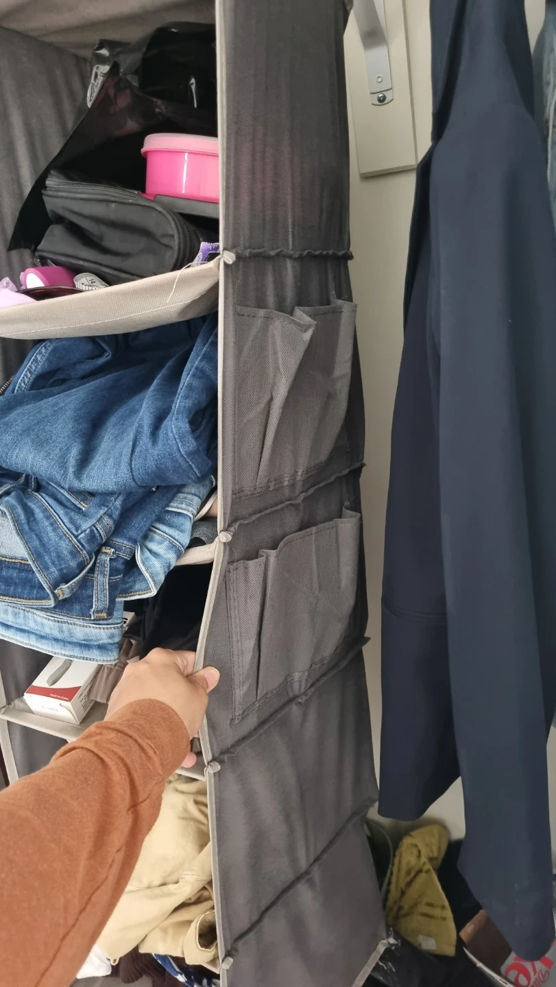 Hanging Closet Organizer with Multiple Shelves - photo 2