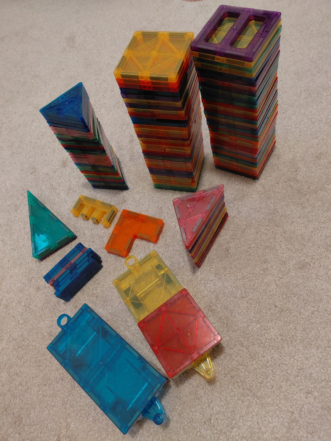 Magnetic Building Tiles Set