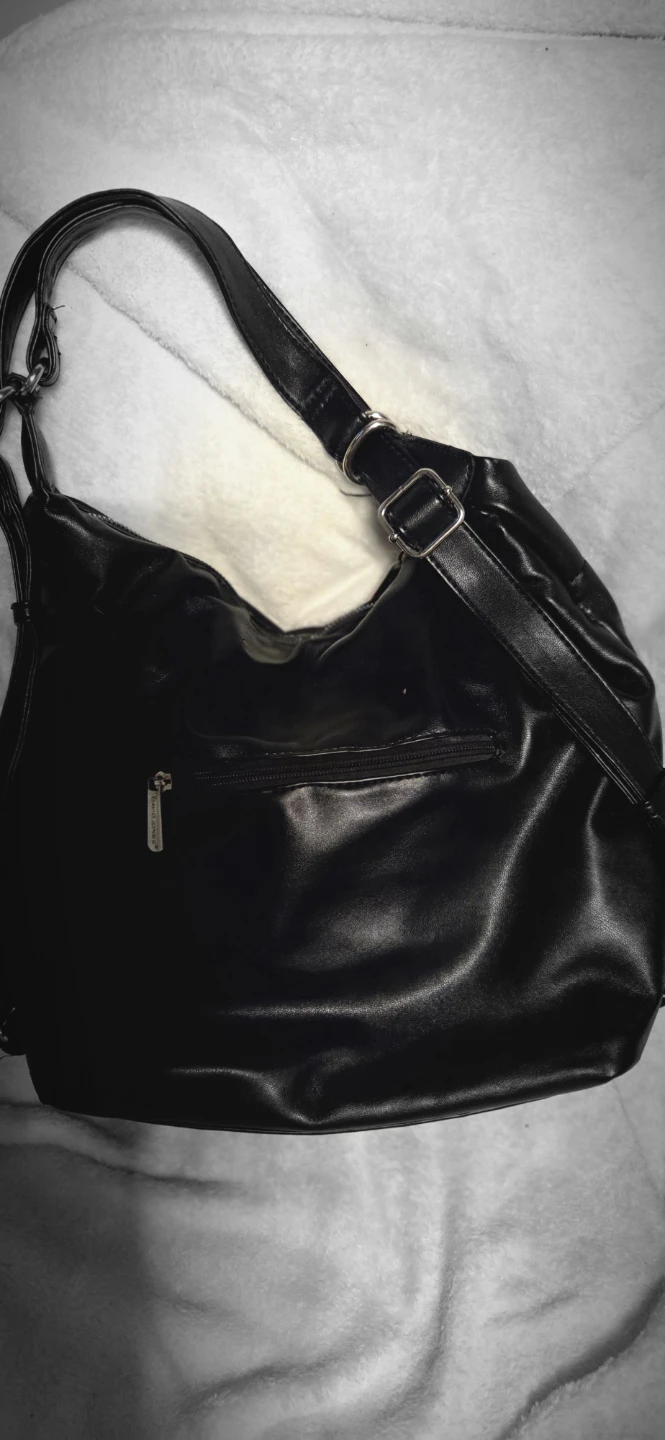Black Leather Shoulder Bag - photo 4