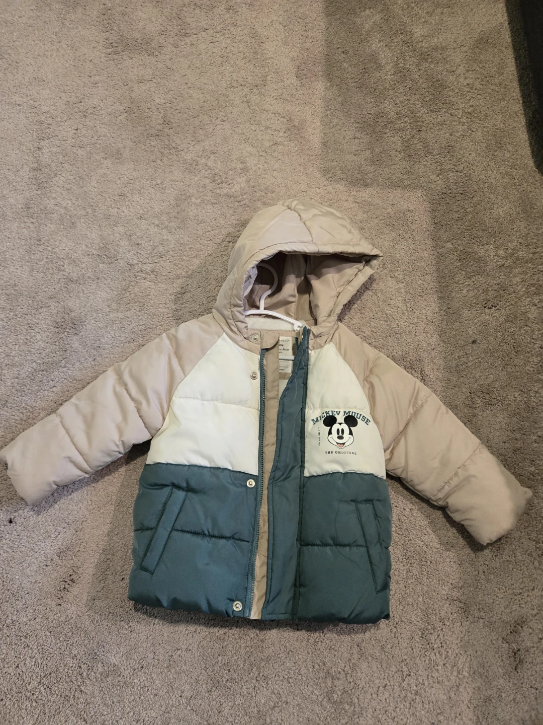 Mickey Mouse Puffer Jacket 12-18m