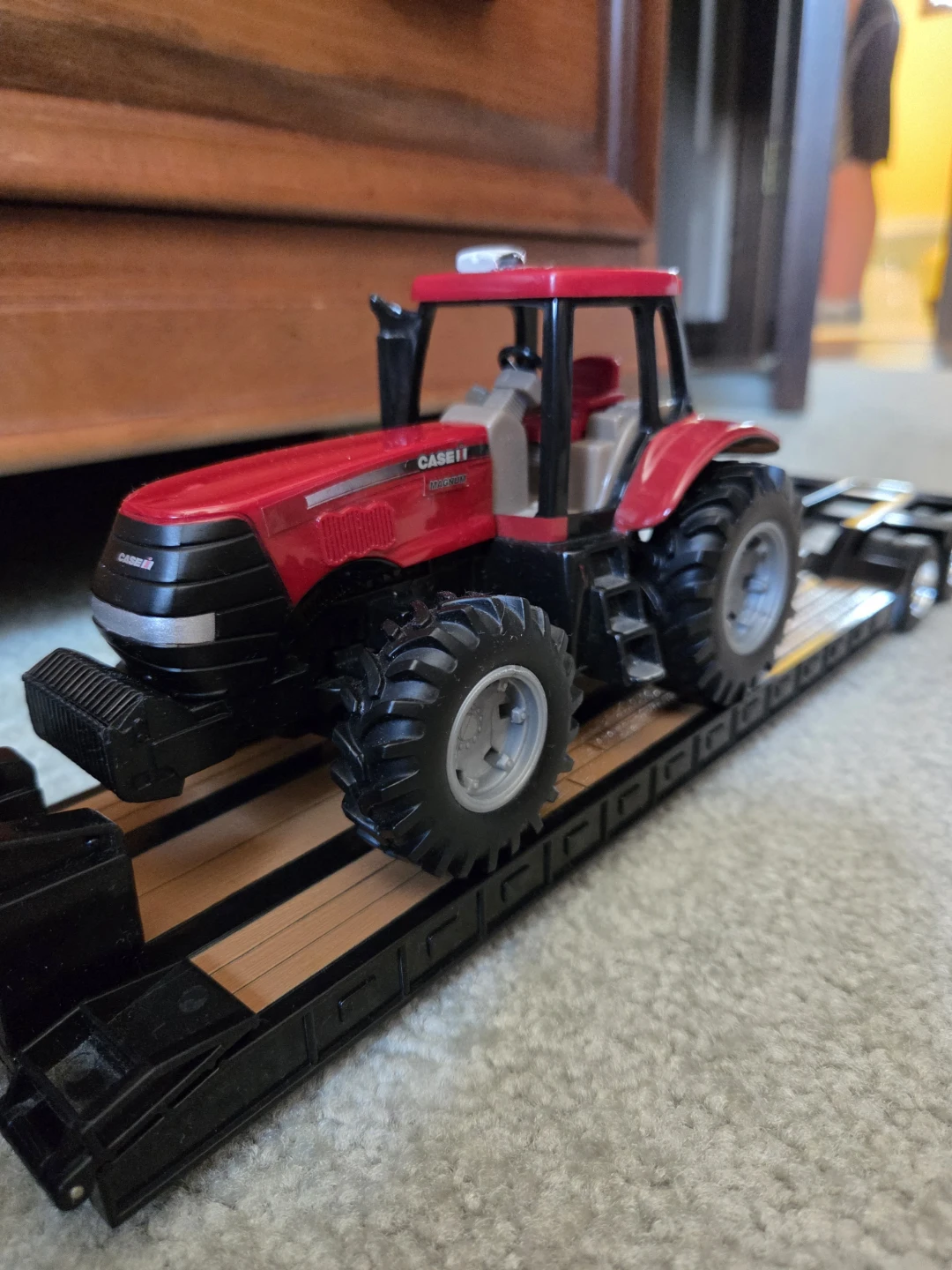 Red Semi Truck with Tractor Trailer Toy - photo 3