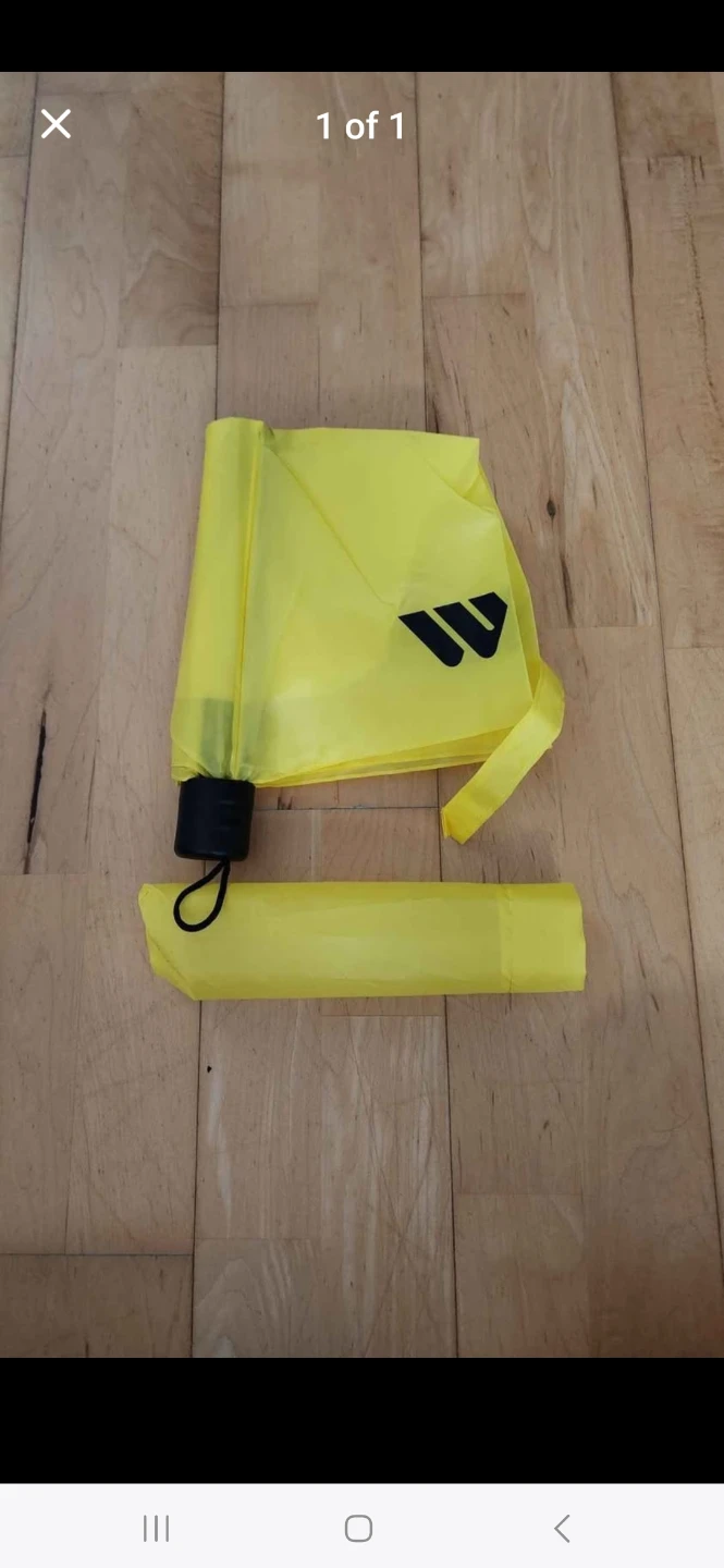 Yellow W Foldable Umbrella (Brand New)