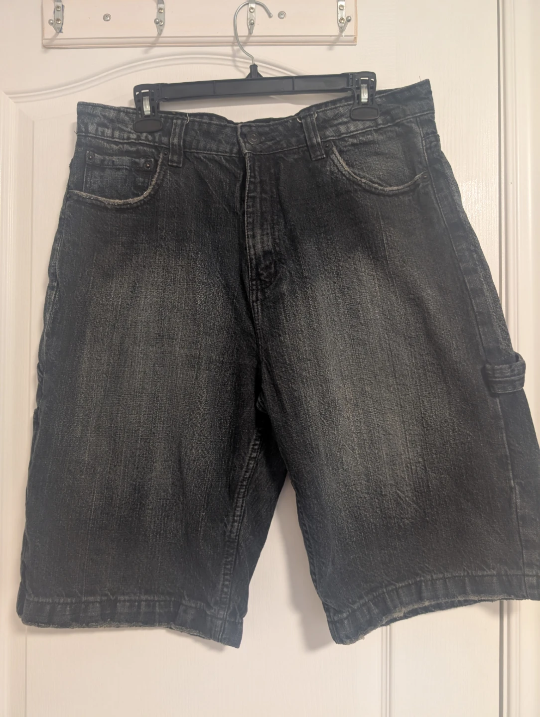 Bongo Jeans Men's Cargo Denim Shorts Black Wash. Size 34 - photo 2
