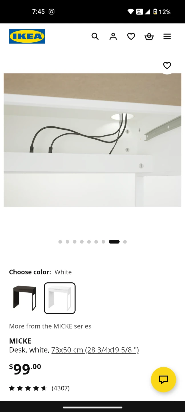 IKEA MICKE Desk - White - photo 3