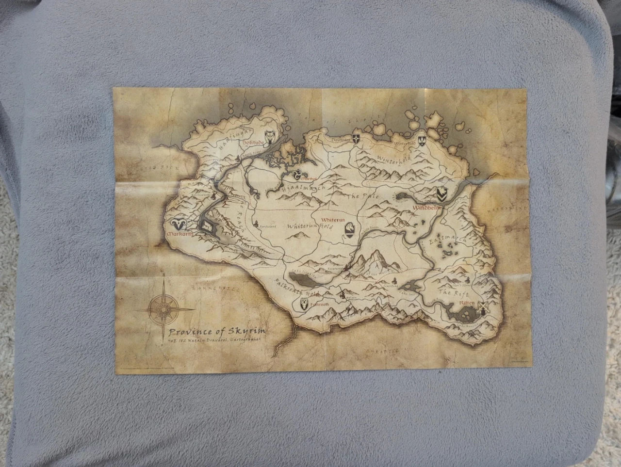 The Elder Scrolls V: Skyrim Province of Skyrim Map