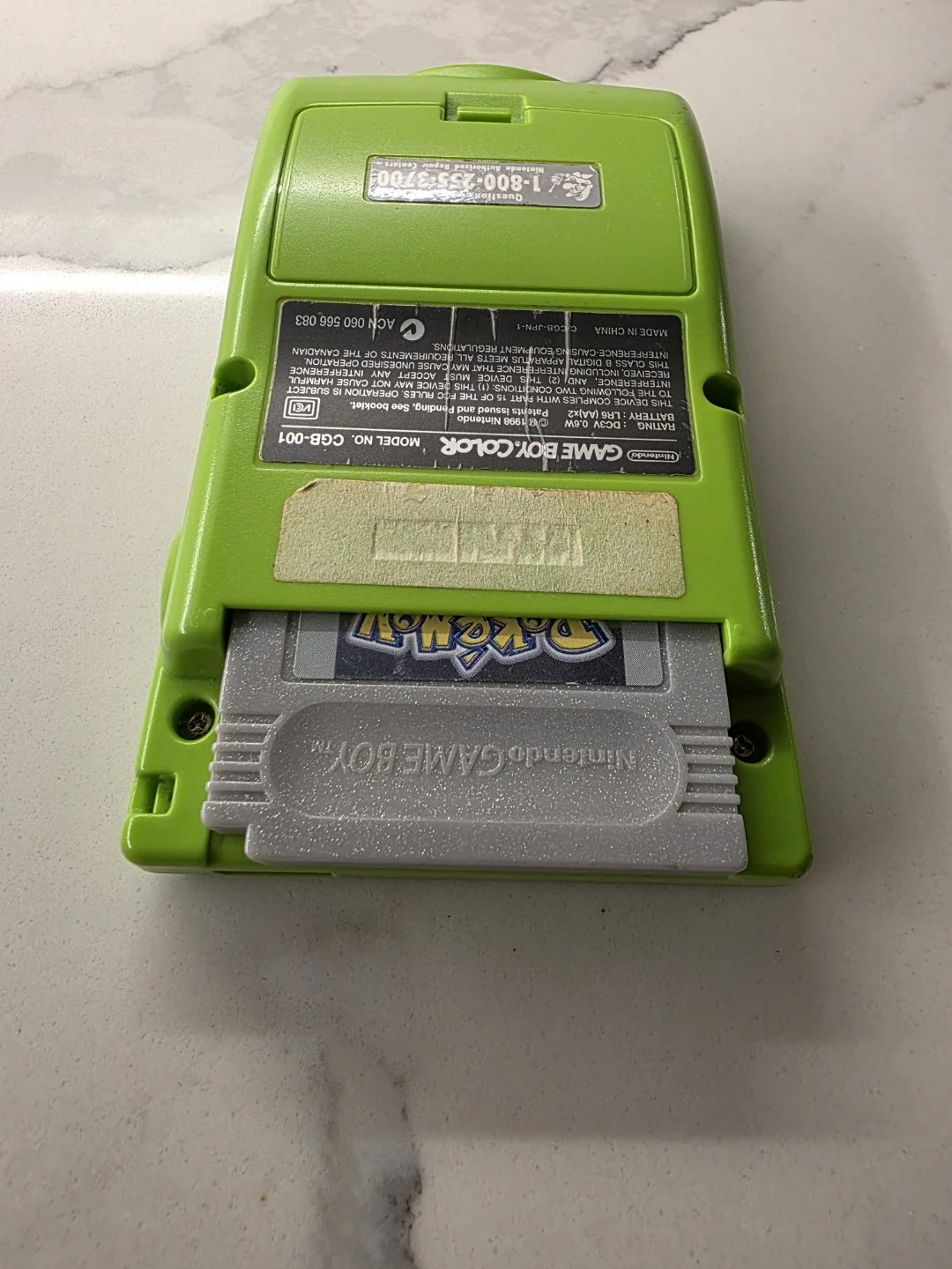 Used Nintendo Game Boy Color Lime Green - photo 5