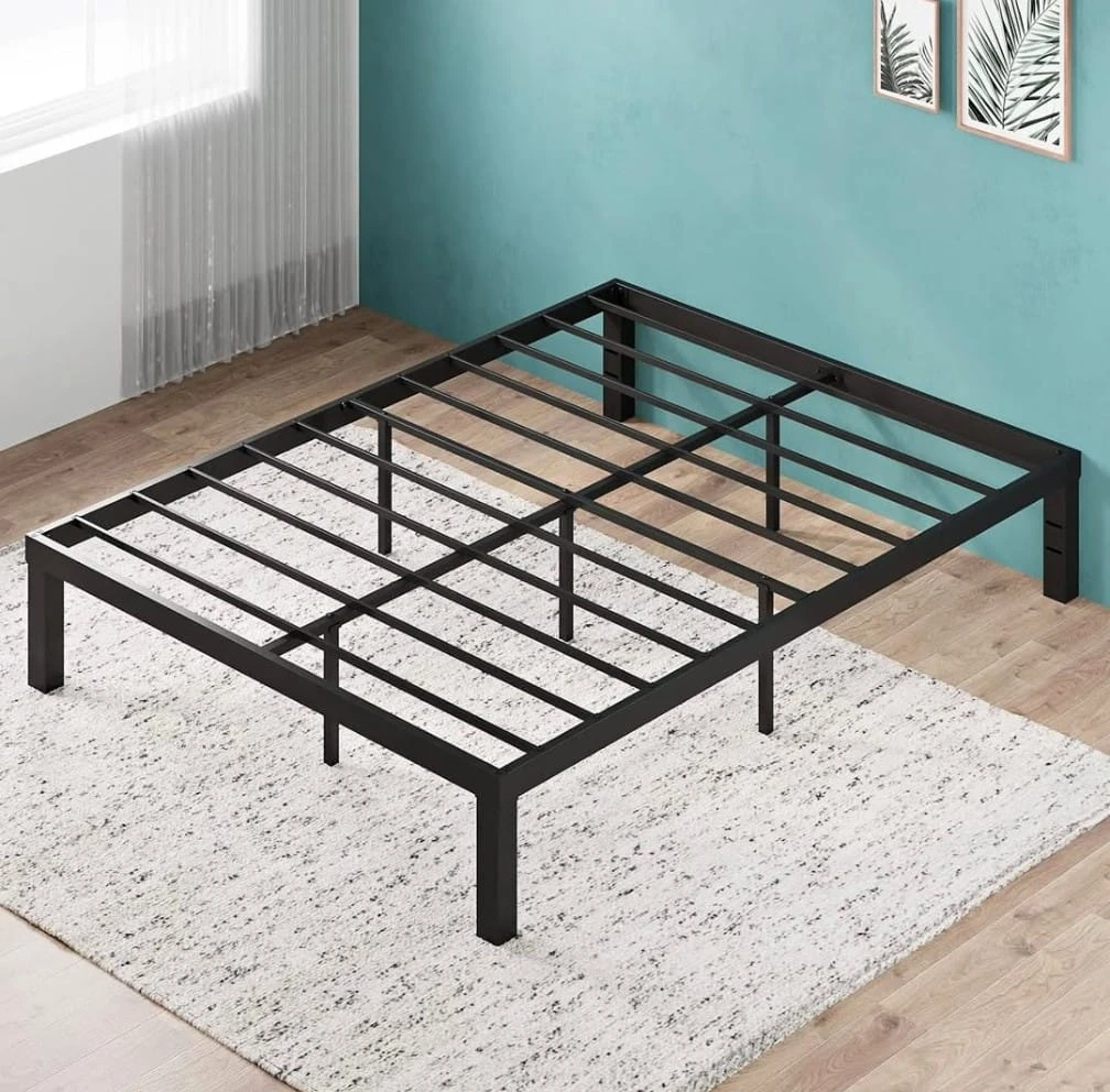 Queen Size Metal Bed Frame & Mattress For Sale