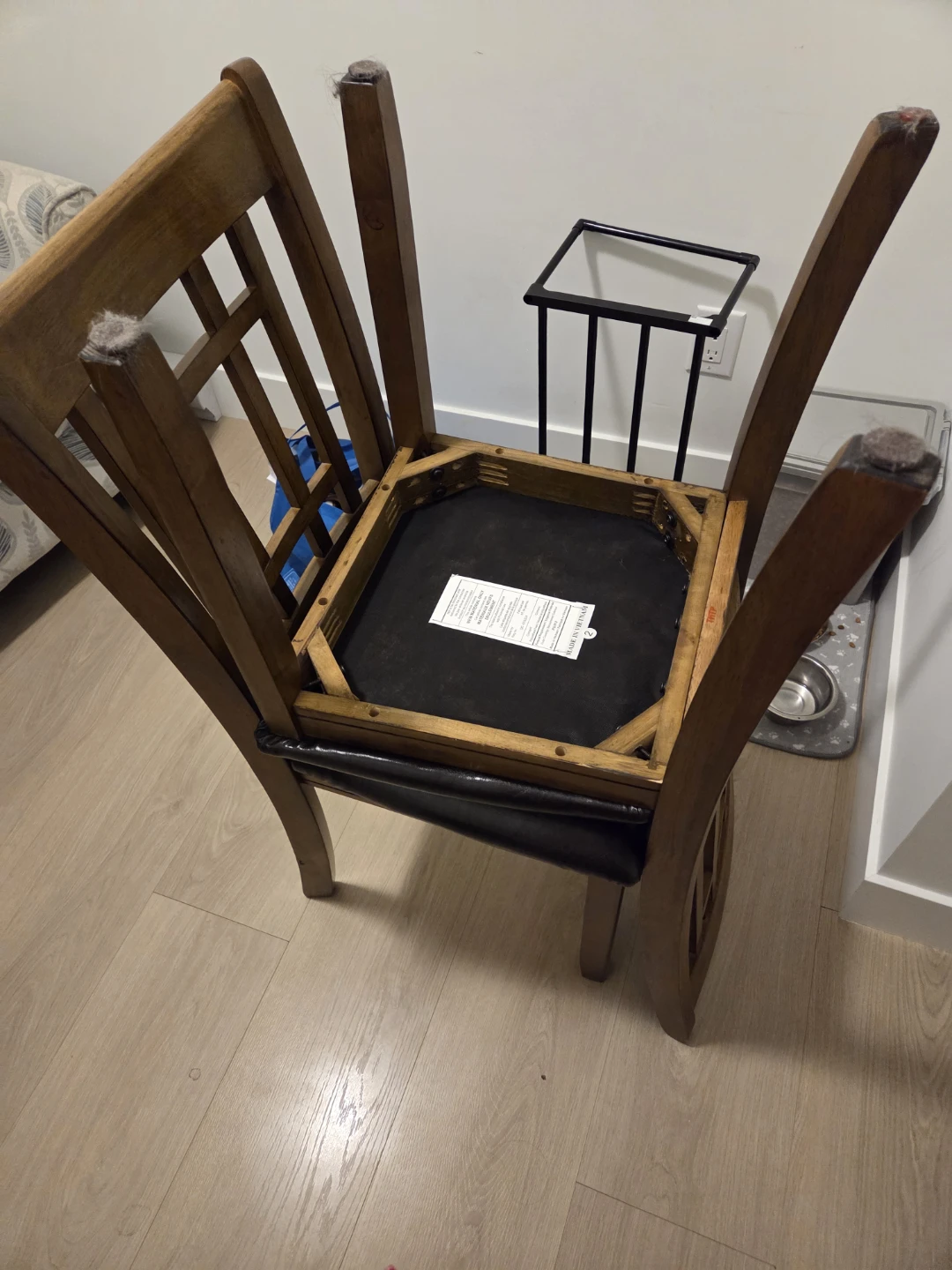 2 Wooden Dining Chairs