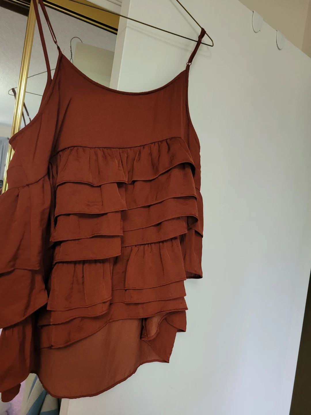 Who What Wear Ruffled Rust ⚽️