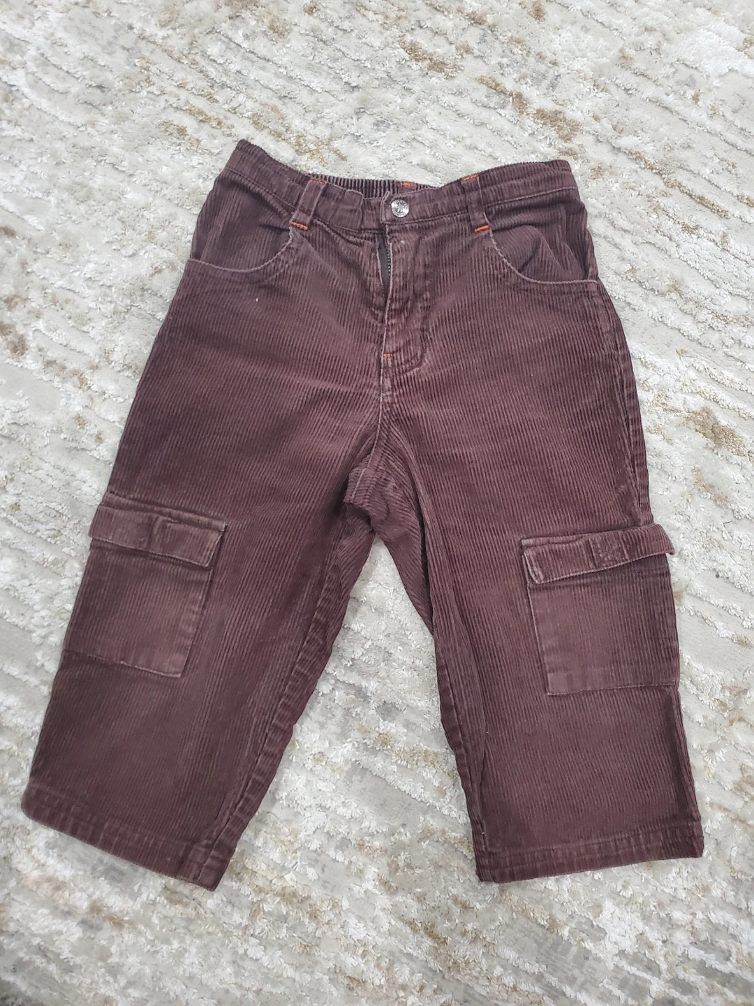 Brown Corduroy Cargo Pants