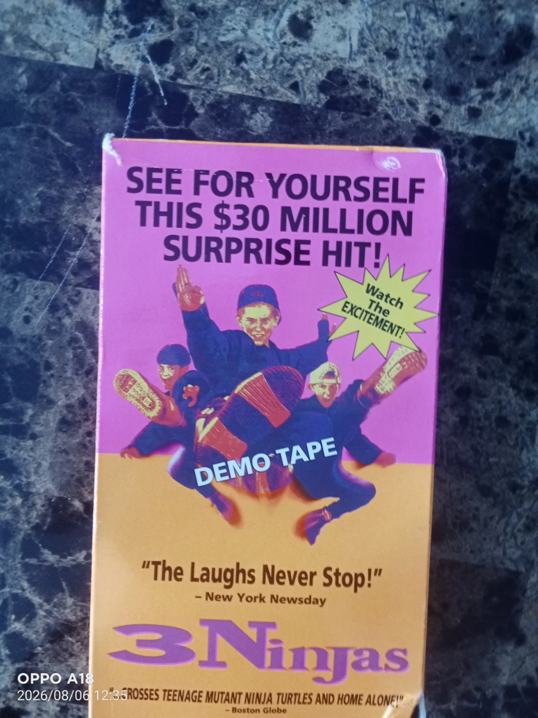 3 Ninjas VHS "The Laughs Never Stop!" Demo Tape - photo 2