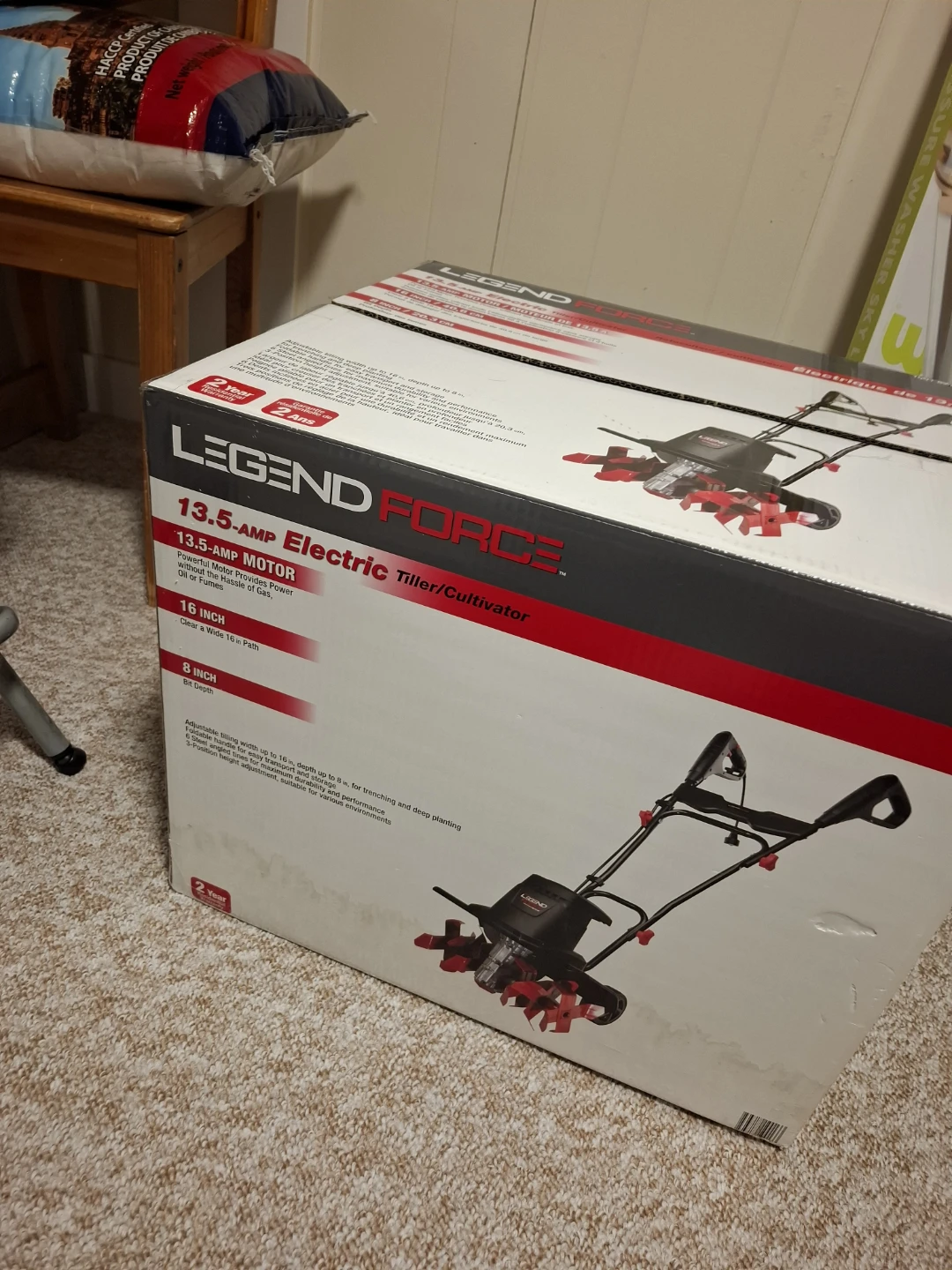 Legend Force 13.5-AMP Electric Tiller/Cultivator