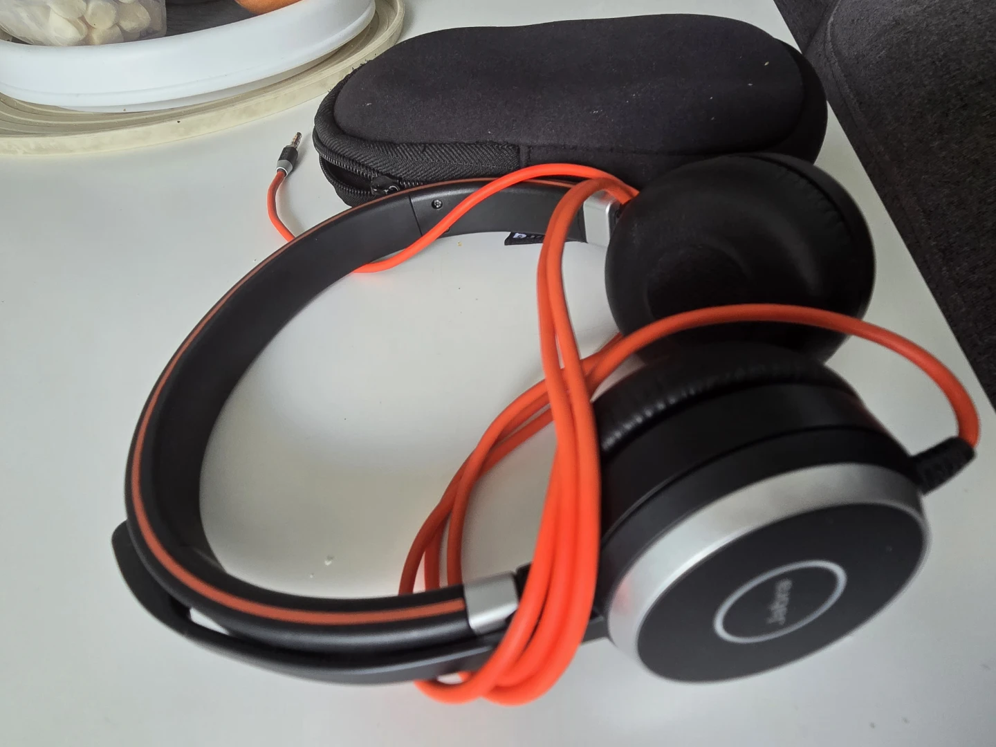 Jabra Black/Orange Headphones with Case - photo 2