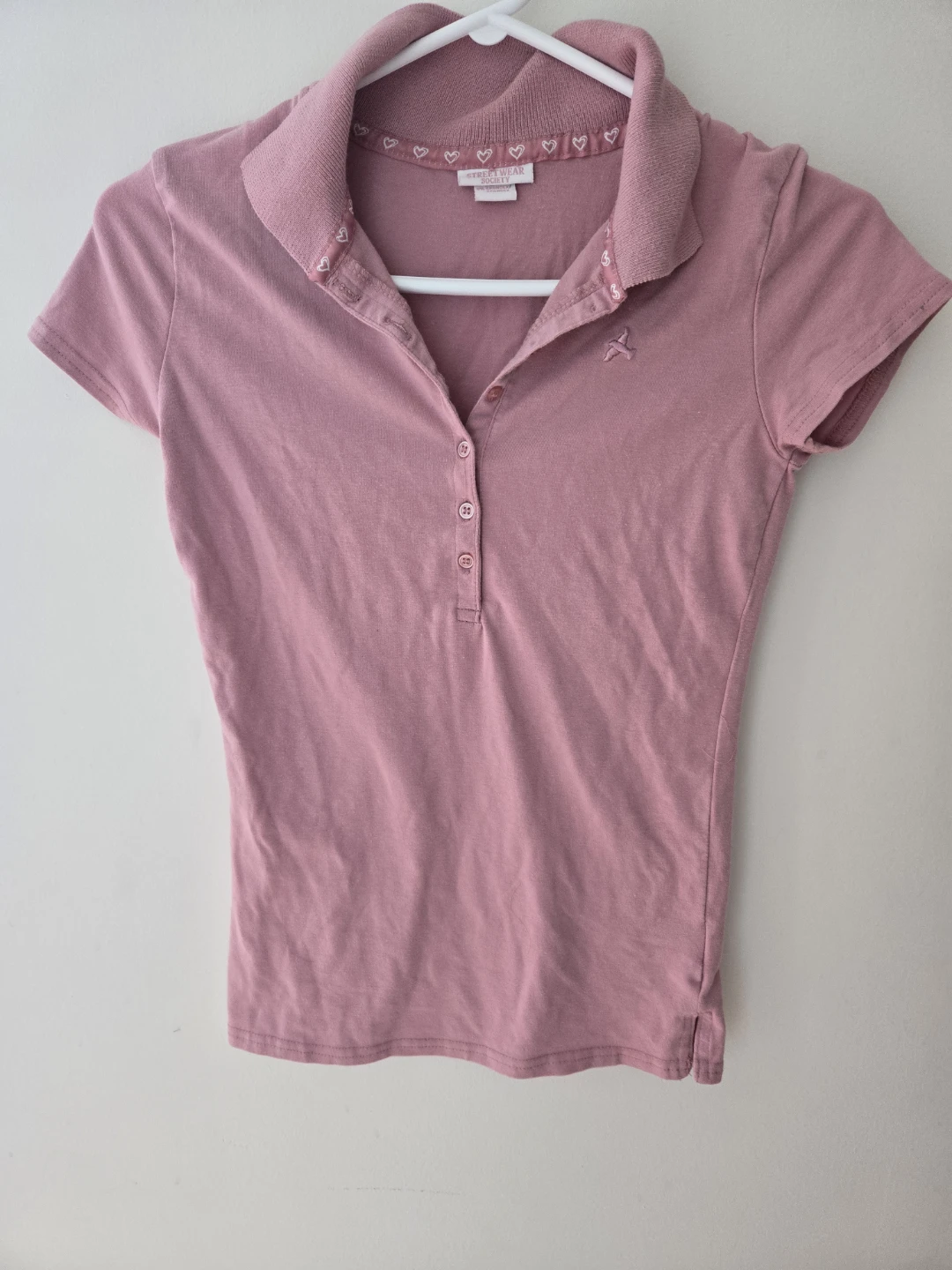 Pink Street Wear Society Polo Shirt - XS