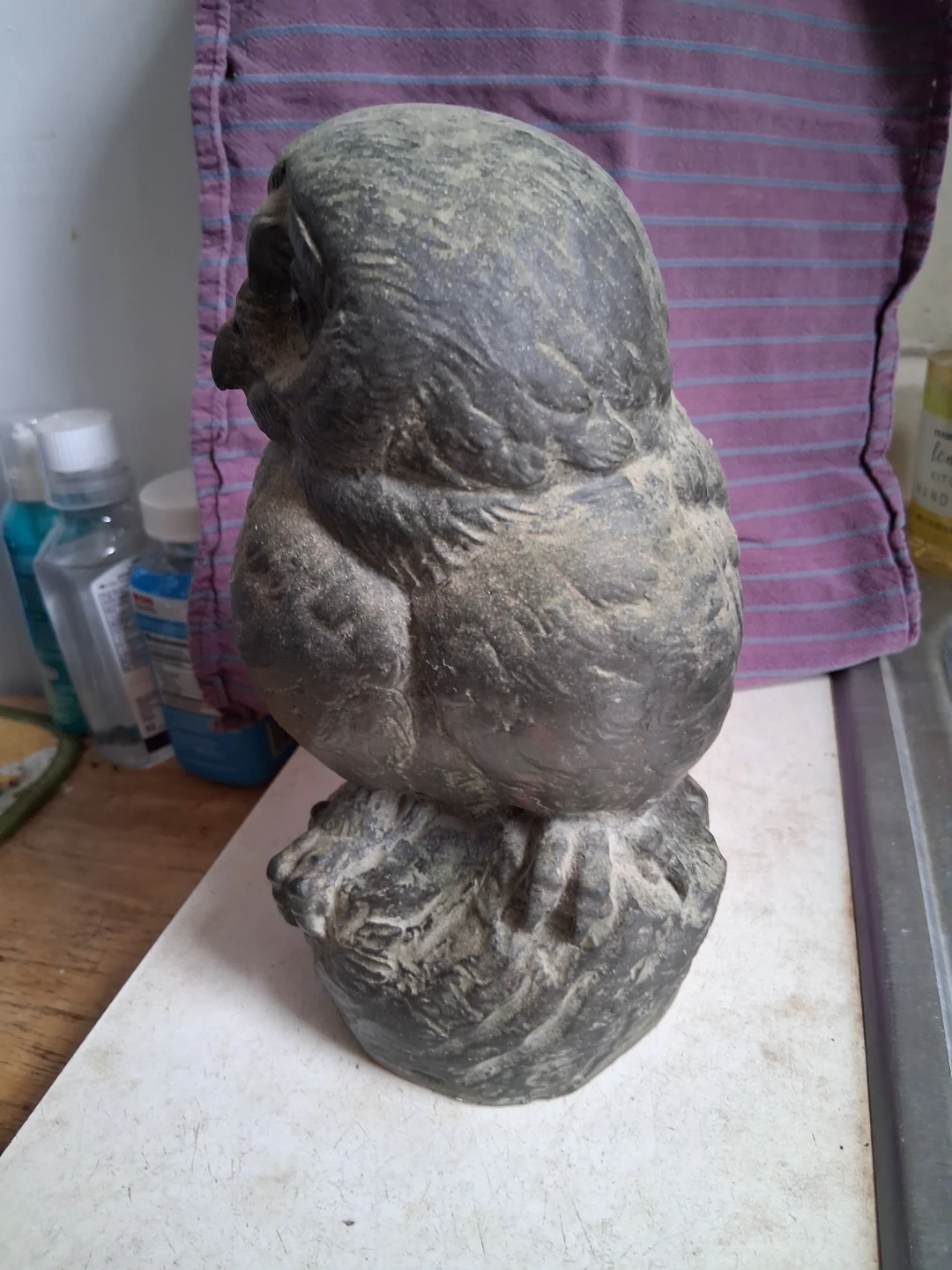 Vintage Stone Owl Figurine - photo 4
