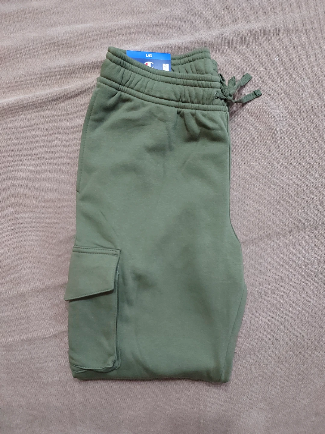 Champion Cargo Sweatpants - Olive Green - Large - photo 5