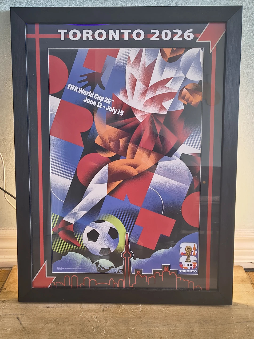 Framed FIFA World Cup 2026 Toronto Poster