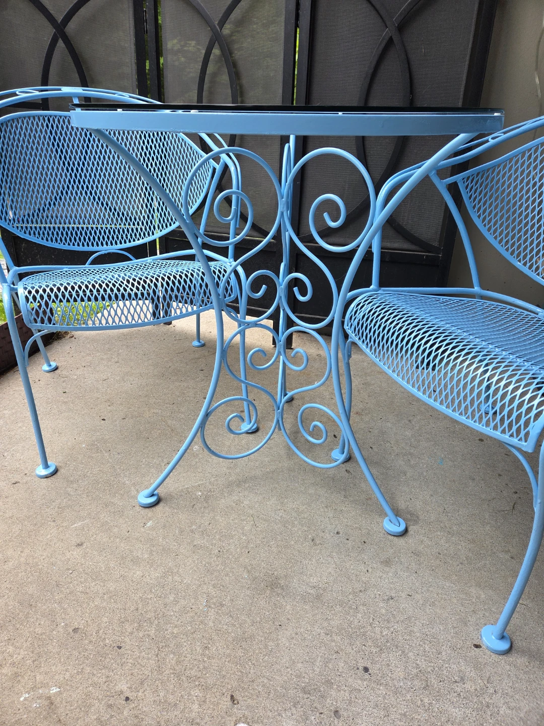 Elegant Harbour Blue 3pc Bistro Set - photo 2