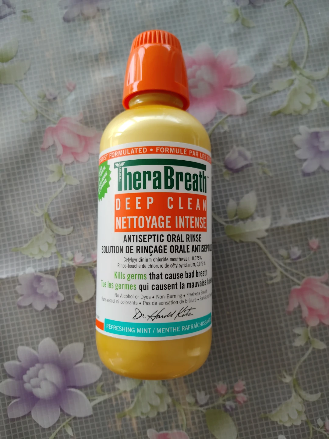 NEW TheraBreath Deep Clean Antiseptic Oral Rinse 473ml