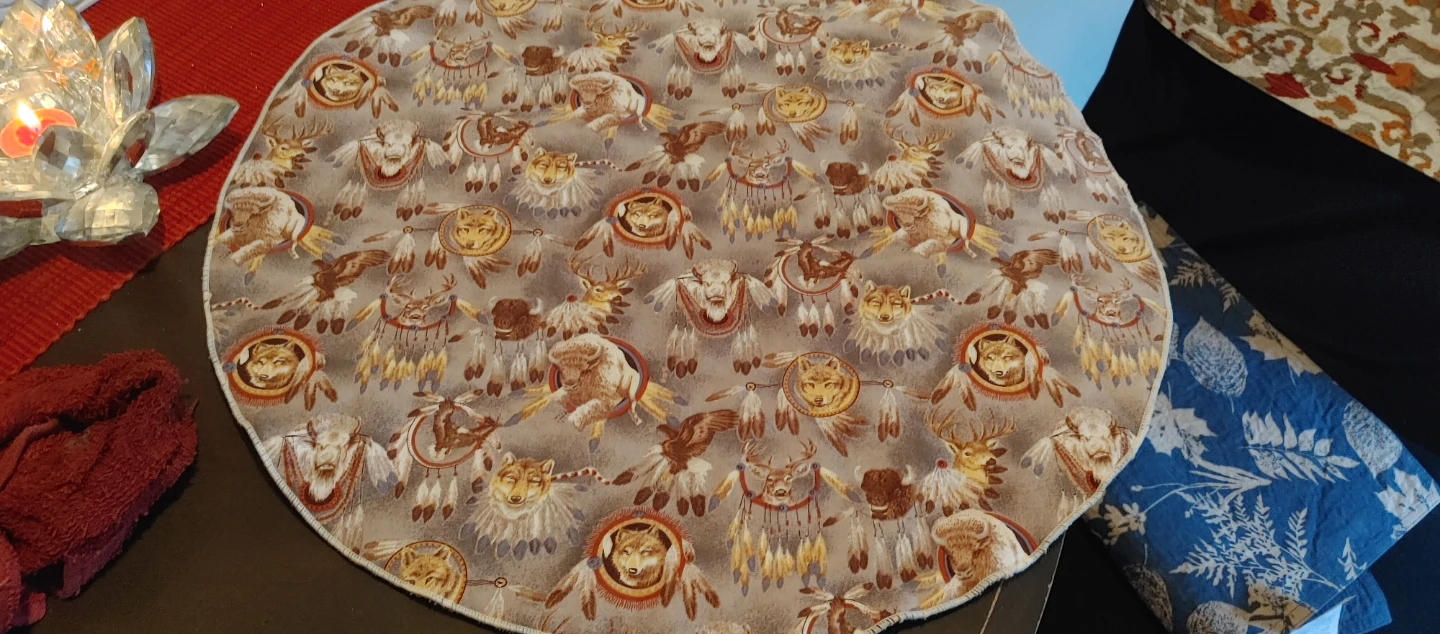 Round Decorative Fabric Table mat